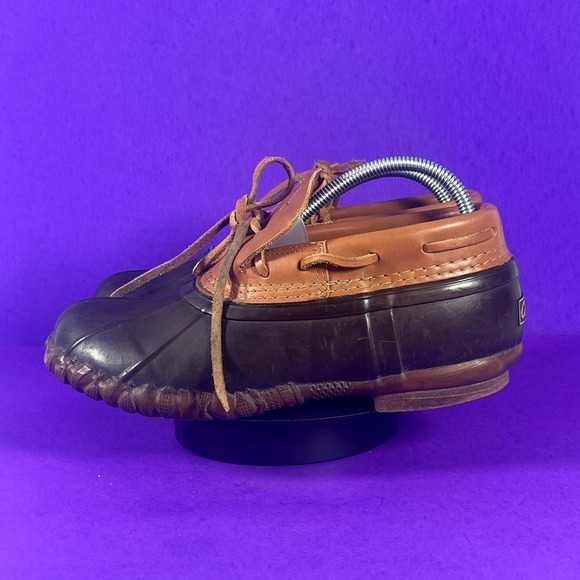 Cabelas Men's Brown Steel Shank Low Duck Boots‎ Shoe Size 8 - Picture 3 of 9